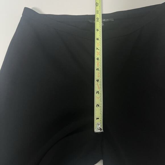 Lafayette 148 Black Breeches Leggings Medium Riding Leather Knee Patch Pants - Picture 9 of 12